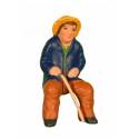 Santon Gateau 7 Cm Oude Man Zittend 