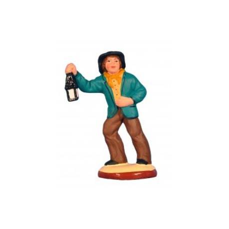 Santon Gateau 7 Cm Homme A La Lanterne