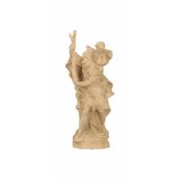Statue en bois sculpté Saint Christophe 8 cm bois patiné