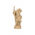 Statue en bois sculpté Saint Christophe 8 cm bois patiné
