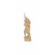 Statue en bois sculpté Saint Christophe 8 cm bois patiné