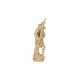 Statue en bois sculpté Saint Christophe 8 cm bois patiné