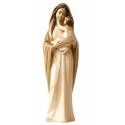 Statue Vierge Marie avec enfant en bois - 20 cm - 2 tons bois
