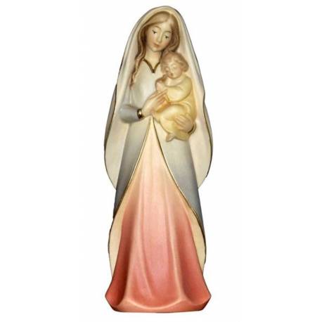 Houtsnijwerk Maria Met Kind 15 Cm Gekleurd 