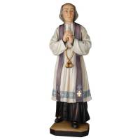 Cure D'ars Bois Sculpté 20 Cm Couleur