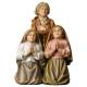 Houtsnijwerk beeld Kinderen van Fatima 16 cm gekleurd 