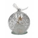 Kerstbol 8 Cm Glas - Kersttafereel-Licht 