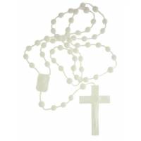 Chapelet sur nylon - Blanc