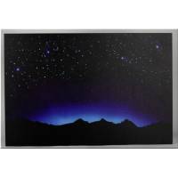 Cadre 60 X 40 Cm Ciel Étoilé + Montagnes + Led