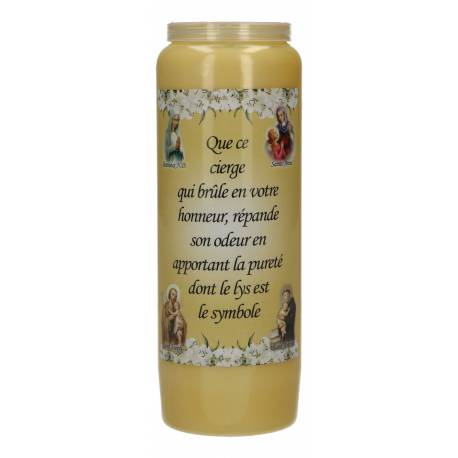 Neuvaine / jaune / parfum de lys "pureté"