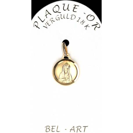 Medaille plaqué-goud - O.L.V. Biddend - 12 mm 