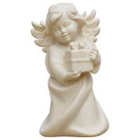 Houtsnijwerk Engel Met Geschenk 6 Cm/Natuur 