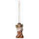 Houtsnijwerk Engel Met Duif-Om Te Hangen-6 Cm/Roze 