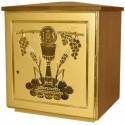 Tabernacle 25.5x25.5 Cm P 22 Cm Revetement Bois