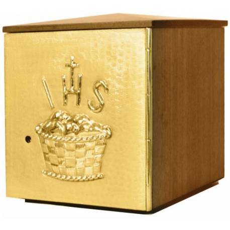 Tabernakel 20x20 Cm D 20 Cm Houten Coating 