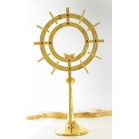 Ostensoir – Reliquaire H 56 Cm Diam Rayons 32 Cm Diam Int 14 Cm