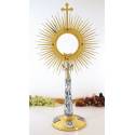 Ostensoir – Reliquaire H 70 Cm Diam Rayons 37 Cm Diam Int. 14 Cm