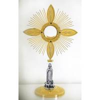 Ostensoir – Reliquaire H 56 Cm Diam Rayons 34 Cm
