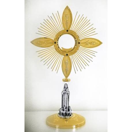 Ostensoir – Reliquaire H 56 Cm Diam Rayons 34 Cm