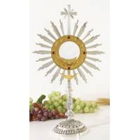 Ostensoir – Reliquaire H 40 Cm Diam Rayons 23 Cm Diam Int 8 Cm