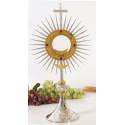 Ostensoir – Reliquaire H 41 Cm Diam Rayons 23 Cm Diam Int 8 Cm