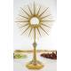 Ostensoir – Reliquaire H 65 Cm Diam Rayons 36 Cm Diam Int 9 Cm