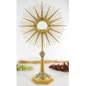 Ostensoir – Reliquaire H 65 Cm Diam Rayons 36 Cm Diam Int 9 Cm
