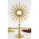 Ostensoir – Reliquaire H 65 Cm Diam Rayons 36 Cm Diam Int 9 Cm
