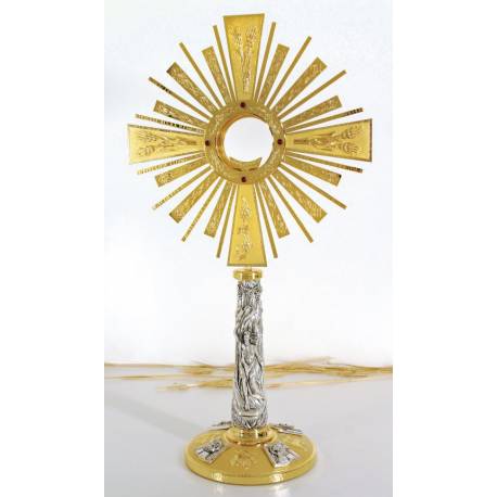 Ostensoir – Reliquaire H 75 Cm Diam Rayons 34 Cm