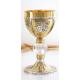 Calice H 19 Cm Diam Ouv. 10 Cm Bi-Couleur