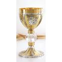 Calice H 19 Cm Diam Ouv. 10 Cm Bi-Couleur