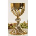 Calice H 20 Cm Diam Ouv. 10 Cm Bi-Couleur