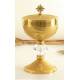 Ciborie H 22 Cm Diam 12 Cm Verguld 
