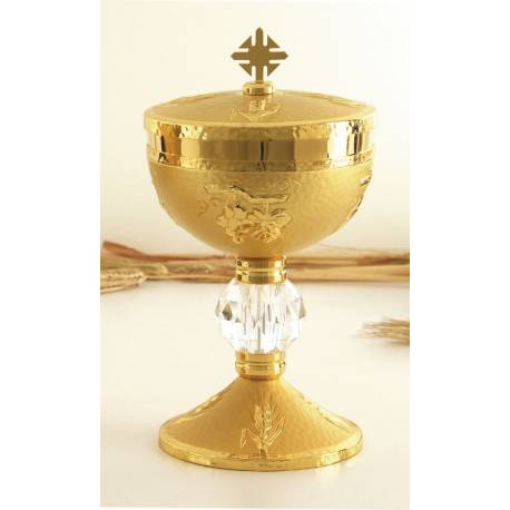 Ciborie H 22 Cm Diam 12 Cm Verguld 