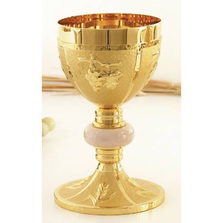 Kelk H 19 Cm Diam 10 Cm Verguld 