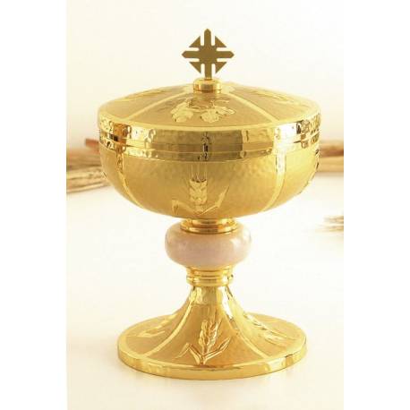 Ciborie H 18 Cm Diam 12 Cm Verguld 