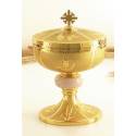 Ciborie H 18 Cm Diam 12 Cm Verguld 