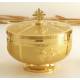 Ciborie H 12 Cm Diam 14 Cm Verguld 