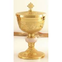 Ciborie H 22 Cm Diam 12 Cm Verguld 