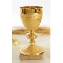 Kelk H 19 Cm Diam 10 Cm Verguld 