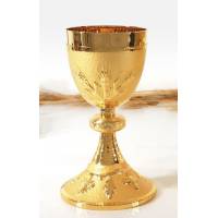 Kelk H 21 Cm Diam 10 Cm Verguld 