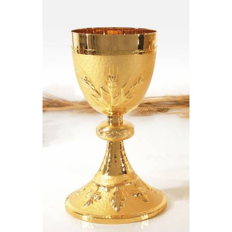 Kelk H 21 Cm Diam 10 Cm Verguld 