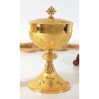Ciborie H 23 Cm Diam 12 Cm Verguld 