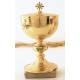 Ciborie H 23 Cm Diam 12.5 Cm Verguld + Email 