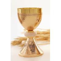 Kelk H 19 Cm Diam 10 Cm Verguld Rose 