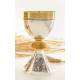 Calice H 19 Cm Diam Ouv. 10 Cm Argenté