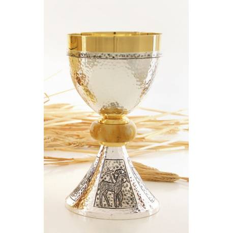 Calice H 19 Cm Diam Ouv. 10 Cm Argenté