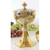 Ciboire H 22 Cm Diam Ouv. 12 Cm Bi-Couleur