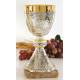 Calice H 20 Cm Diam Ouv. 10 Cm Argenté