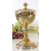 Ciboire H 24 Cm Diam Ouv. 12 Cm Bi-Couleur